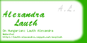 alexandra lauth business card